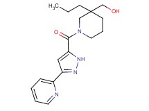 {3-propyl-1-[(3-pyridin-2-yl-1H-pyrazol-5-yl)carbonyl]piperidin-3-yl}methanol