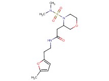 2-{4-[(dimethylamino)sulfonyl]-3-morpholinyl}-N-[2-(5-methyl-2-furyl)ethyl]acetamide