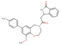 3-{2-[9-methoxy-7-(4-methylphenyl)-2,3-dihydro-1,4-benzoxazepin-4(5H)-yl]-2-oxoethyl}-1-isoindolinone
