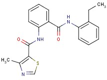 N-(2-{[(2-ethylphenyl)amino]carbonyl}phenyl)-4-methyl-1,3-thiazole-5-carboxamide
