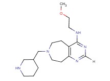 N-(2-methoxyethyl)-7-(3-piperidinylmethyl)-6,7,8,9-tetrahydro-5H-pyrimido[4,5-d]azepin-4-amine dihydrochloride
