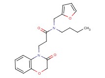 N-butyl-N-(2-furylmethyl)-3-(3-oxo-2,3-dihydro-4H-1,4-benzoxazin-4-yl)propanamide