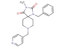 1-benzyl-3-methyl-8-(4-pyridinylmethyl)-1,3,8-triazaspiro[4.5]decane-2,4-dione