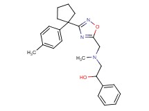 2-[methyl({3-[1-(4-methylphenyl)cyclopentyl]-1,2,4-oxadiazol-5-yl}methyl)amino]-1-phenylethanol