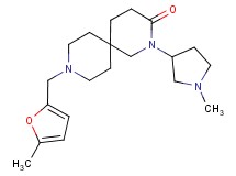 9-[(5-methyl-2-furyl)methyl]-2-(1-methylpyrrolidin-3-yl)-2,9-diazaspiro[5.5]undecan-3-one