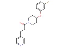 4-{3-[4-(3-fluorophenoxy)-1-piperidinyl]-3-oxopropyl}pyridine