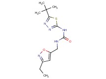 N-(5-tert-butyl-1,3,4-thiadiazol-2-yl)-N'-[(3-ethylisoxazol-5-yl)methyl]urea