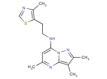 2,3,5-trimethyl-N-[2-(4-methyl-1,3-thiazol-5-yl)ethyl]pyrazolo[1,5-a]pyrimidin-7-amine
