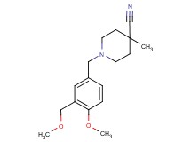 1-[4-methoxy-3-(methoxymethyl)benzyl]-4-methylpiperidine-4-carbonitrile