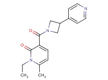 1-ethyl-6-methyl-3-{[3-(4-pyridinyl)-1-azetidinyl]carbonyl}-2(1H)-pyridinone