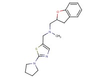 (2,3-dihydro-1-benzofuran-2-ylmethyl)methyl[(2-pyrrolidin-1-yl-1,3-thiazol-5-yl)methyl]amine