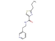 2-propyl-N-[2-(3-pyridinyl)ethyl]-1,3-thiazole-4-carboxamide