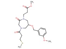 methyl 3-{6-[(3-methoxybenzyl)oxy]-4-[3-(methylthio)propanoyl]-2-oxo-1,4-diazepan-1-yl}propanoate