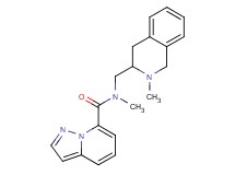 N-methyl-N-[(2-methyl-1,2,3,4-tetrahydro-3-isoquinolinyl)methyl]pyrazolo[1,5-a]pyridine-7-carboxamide