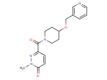 2-methyl-6-{[4-(3-pyridinylmethoxy)-1-piperidinyl]carbonyl}-3(2H)-pyridazinone