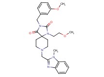 3-(3-methoxybenzyl)-1-(2-methoxyethyl)-8-[(1-methyl-1H-benzimidazol-2-yl)methyl]-1,3,8-triazaspiro[4.5]decane-2,4-dione