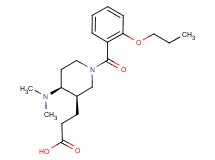 3-[(3R*,4S*)-4-(dimethylamino)-1-(2-propoxybenzoyl)piperidin-3-yl]propanoic acid