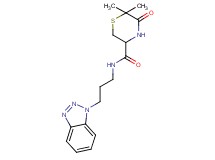 N-[3-(1H-1,2,3-benzotriazol-1-yl)propyl]-6,6-dimethyl-5-oxothiomorpholine-3-carboxamide
