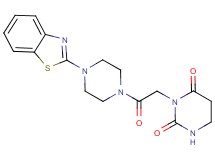 3-{2-[4-(1,3-benzothiazol-2-yl)piperazin-1-yl]-2-oxoethyl}dihydropyrimidine-2,4(1H,3H)-dione