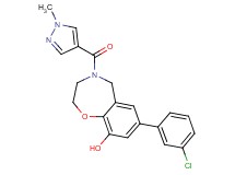 7-(3-chlorophenyl)-4-[(1-methyl-1H-pyrazol-4-yl)carbonyl]-2,3,4,5-tetrahydro-1,4-benzoxazepin-9-ol