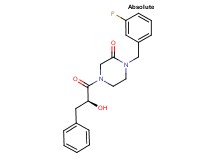 1-(3-fluorobenzyl)-4-[(2S)-2-hydroxy-3-phenylpropanoyl]-2-piperazinone