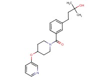 2-methyl-4-(3-{[4-(3-pyridinyloxy)-1-piperidinyl]carbonyl}phenyl)-2-butanol