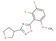 5-(2,3-difluoro-6-methoxyphenyl)-3-(tetrahydrofuran-3-yl)-1,2,4-oxadiazole
