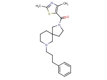 2-[(2,4-dimethyl-1,3-thiazol-5-yl)carbonyl]-7-(3-phenylpropyl)-2,7-diazaspiro[4.5]decane