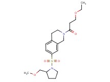 2-(3-ethoxypropanoyl)-7-{[2-(methoxymethyl)pyrrolidin-1-yl]sulfonyl}-1,2,3,4-tetrahydroisoquinoline