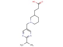 3-{1-[(2-isopropylpyrimidin-5-yl)methyl]piperidin-3-yl}propanoic acid