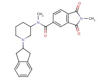 N-[1-(2,3-dihydro-1H-inden-2-yl)-3-piperidinyl]-N,2-dimethyl-1,3-dioxo-5-isoindolinecarboxamide