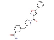 3-({1-[(5-phenylisoxazol-3-yl)carbonyl]pyrrolidin-3-yl}methyl)benzamide