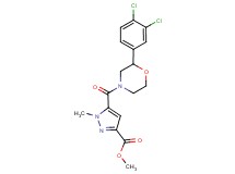 methyl 5-{[2-(3,4-dichlorophenyl)morpholin-4-yl]carbonyl}-1-methyl-1H-pyrazole-3-carboxylate