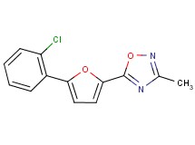 5-[5-(2-chlorophenyl)-2-furyl]-3-methyl-1,2,4-oxadiazole