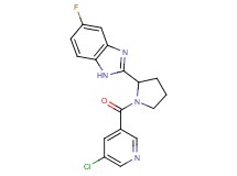 2-{1-[(5-chloro-3-pyridinyl)carbonyl]-2-pyrrolidinyl}-5-fluoro-1H-benzimidazole