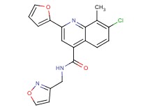 7-chloro-2-(2-furyl)-N-(3-isoxazolylmethyl)-8-methyl-4-quinolinecarboxamide