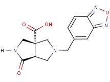 (3aR*,6aS*)-5-(2,1,3-benzoxadiazol-5-ylmethyl)-1-oxohexahydropyrrolo[3,4-c]pyrrole-3a(1H)-carboxylic acid