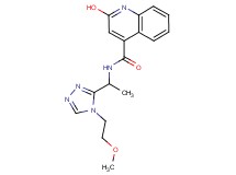 2-hydroxy-N-{1-[4-(2-methoxyethyl)-4H-1,2,4-triazol-3-yl]ethyl}-4-quinolinecarboxamide