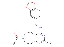 7-acetyl-N-(1,3-benzodioxol-5-ylmethyl)-2-methyl-6,7,8,9-tetrahydro-5H-pyrimido[4,5-d]azepin-4-amine