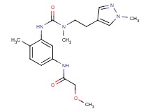 2-methoxy-N-{4-methyl-3-[({methyl[2-(1-methyl-1H-pyrazol-4-yl)ethyl]amino}carbonyl)amino]phenyl}acetamide