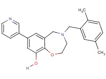 4-(2,5-dimethylbenzyl)-7-(3-pyridinyl)-2,3,4,5-tetrahydro-1,4-benzoxazepin-9-ol