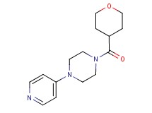 1-pyridin-4-yl-4-(tetrahydro-2H-pyran-4-ylcarbonyl)piperazine