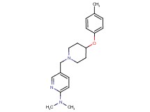N,N-dimethyl-5-{[4-(4-methylphenoxy)-1-piperidinyl]methyl}-2-pyridinamine