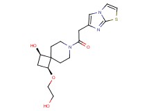 (1R*,3S*)-3-(2-hydroxyethoxy)-7-(imidazo[2,1-b][1,3]thiazol-6-ylacetyl)-7-azaspiro[3.5]nonan-1-ol