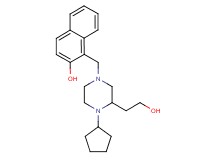 1-{[4-cyclopentyl-3-(2-hydroxyethyl)-1-piperazinyl]methyl}-2-naphthol