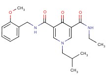 N-ethyl-1-isobutyl-N'-(2-methoxybenzyl)-4-oxo-1,4-dihydro-3,5-pyridinedicarboxamide