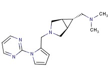 N,N-dimethyl-1-{(1R*,5S*,6r)-3-[(1-pyrimidin-2-yl-1H-pyrrol-2-yl)methyl]-3-azabicyclo[3.1.0]hex-6-yl}methanamine