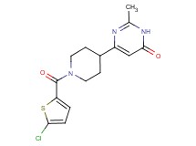 6-{1-[(5-chloro-2-thienyl)carbonyl]piperidin-4-yl}-2-methylpyrimidin-4(3H)-one