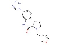 1-(3-furylmethyl)-N-[3-(1H-tetrazol-1-yl)phenyl]prolinamide