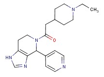5-[(1-ethylpiperidin-4-yl)acetyl]-4-pyridin-4-yl-4,5,6,7-tetrahydro-1H-imidazo[4,5-c]pyridine